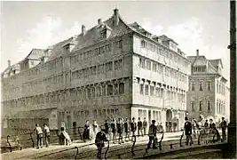Kornhaus an Alten Wandrahm, 1862