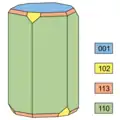 1. langprismatisch nach {1120}