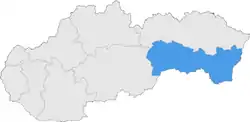 Der kraj Košice   in der Slowakei