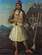 Kostis Desyllas: Porträt Odysseas Androutsos, 1870