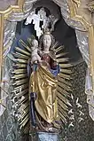 Mondsichelmadonna am linken Seitenaltar, um 1500