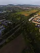 Verlauf des Krätten­bachs in Rommels­hausen
