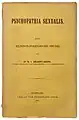 Psychopathia sexualis, 1886