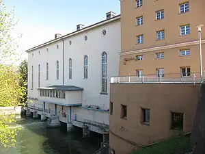 Unterwasserseite des Krafthauses
