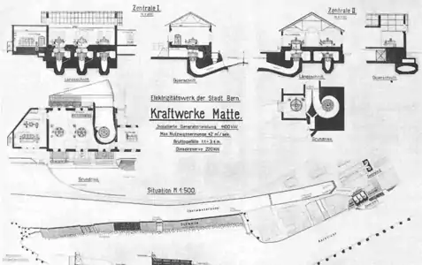 Situationsplan und Grundrisse 1925