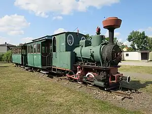 erhaltene Lokomotive im Museum Sochaczew
