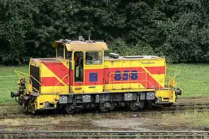 Lok 858 (Krauss-Maffei MH 05) in Duisburg-Hüttenheim