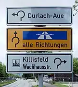 Wegweisertafel