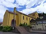 Kreuzwertheim, katholische Kirche Heilig Kreuz, Außenansicht