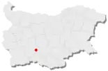 Karte von Bulgarien, Position von Kritschim hervorgehoben