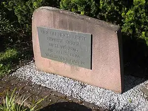 Gedenkplatte