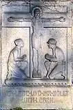Relief an der Kirchenaußenwand