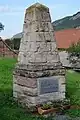 Kriegerdenkmal auf der Kegelbahn