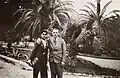 Walter Kuno Kriesel (rechts) (aufgenommen in Palermo Italien, 1937)