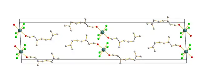 Kristallstruktur des Geraniol-Calciumchlorid-Komplexes Sauerstoff; Kohlenstoff; Calcium; Chlor