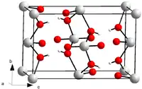 Kristallstruktur von Uranylhydroxid
