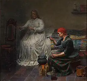 Kristian Zahrtmann: Leonora Christina i Blåtårn (Leonora Christina im Blauen Turm)