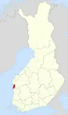 Lage von Kristinestad in Finnland