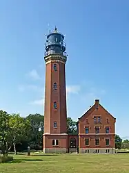 Auf der Insel Greifswalder Oie steht der lichtstärkste Leuchtturm von Mecklenburg-Vorpommern. Er erhielt 1911–1914 ein neues Laternenhaus von Pintsch.