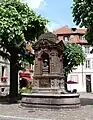 Fischart-Denkmal in Strasbourg, Place du pont aux chats (Krutenau)