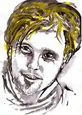 Aquarell von Krzysztof Komeda  (Zbigniew Kresowaty)