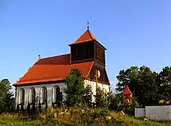 Die einst evangelische, jetzt katholische Kirche in Księży Lasek/Fürstenwalde