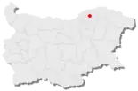 Karte von Bulgarien, Position von Kubrat hervorgehoben