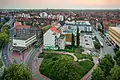 Linden-Nord, im Vordergrund der Küchengarten