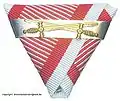 Band der Tapferkeitsmedaille mit Wiederholungsspangen für zweimalige Verleihung und Schwerterauflage für Frontkämpfer
