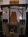 Feuerstelle in einem Hof in Vehs