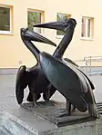 Pelikane, Zweitguss 1963, EuropaschuleFalkensee