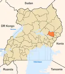 Lage von Kumi innerhalb Ugandas
