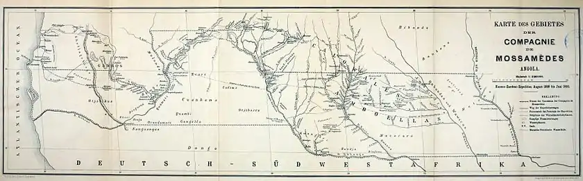 Baia dos Tigres (Tiger Bay) auf historischer Karte von 1900