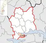 Lage der Gemeinde Kungsör