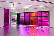 Rita Rohlfing: Installation From Red to Violet, 2021, 318 × 1140 × 1110 cm, Kunstmuseum Gelsenkirchen