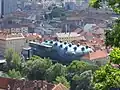 Kunsthaus Graz vom Schlossberg aus (2006)