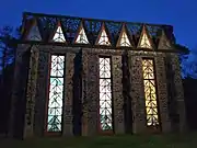 Kunsttempel bei Nacht
