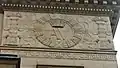 Kurhaus, Parkseite, Monogramm Kaiserin Auguste Viktoria