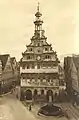 Schienen auf dem Marktplatz