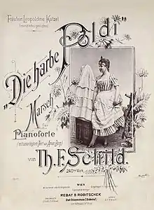 Leopoldine Kutzel als „Die harbe Poldi“ (Verlag Rebay & Robitschek)