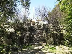 Basis des Burgturms