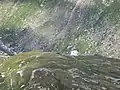 Blick zur Länta-Hütte.