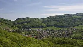 Läufelfingen von der Ruine Homburg aus gesehen