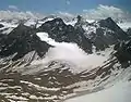 Blick auf den hinteren Kaunergrat vom Gipfel