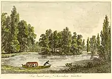 Der Teich mit der Insel