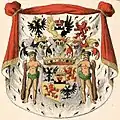 Gräfliches Wappen (1740) im Baltischen Wappenbuch