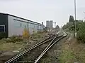 Blick von Stellwerk Ln nach Süden zum Bahnsteig