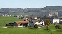 Neuwies, dahinter Gebäude der Armee im Lerchenfeld