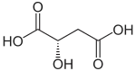 Strukturformel L-Äpfelsäure