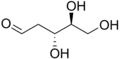 2-Desoxy-L-ribose (!) kettenförmig